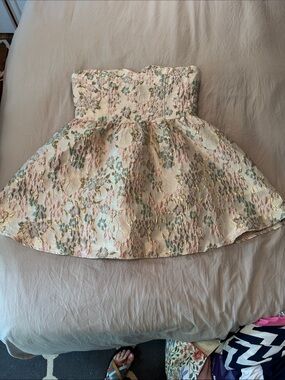 Francesca's Collections XL Beige Strapless Dress (31)